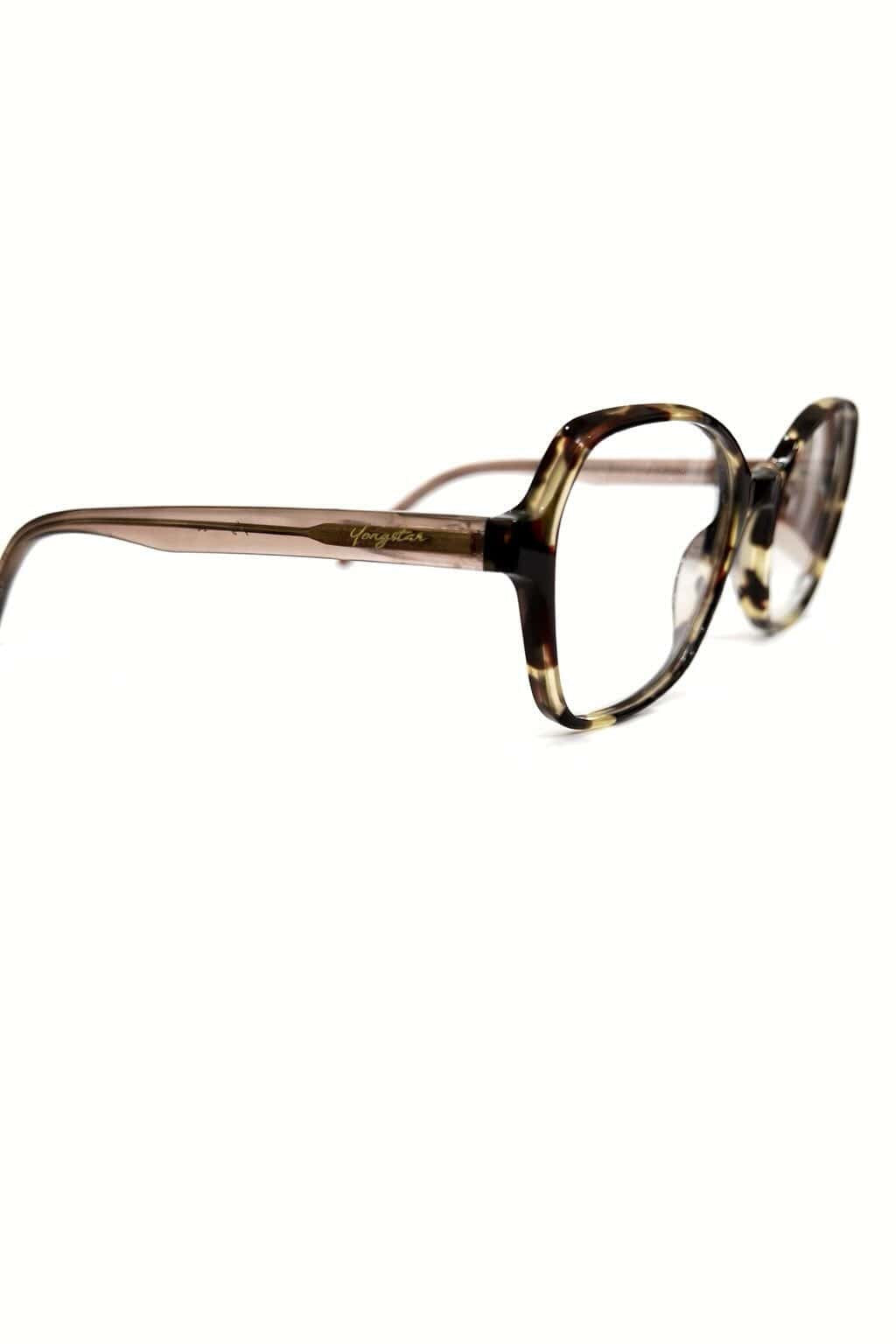 Lunettes de vue femme écaille noir beige