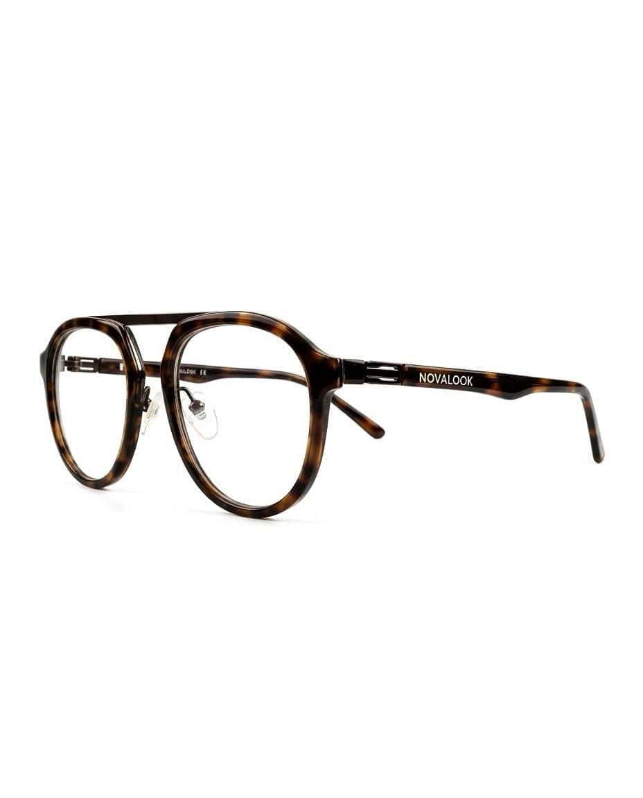 Lunettes de vue Nova Look-Design Ecaille avec Double pont Métallique.